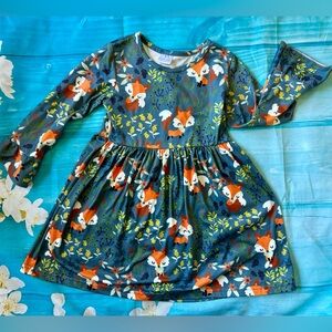 Boutique Woodland Fox Dress 3T